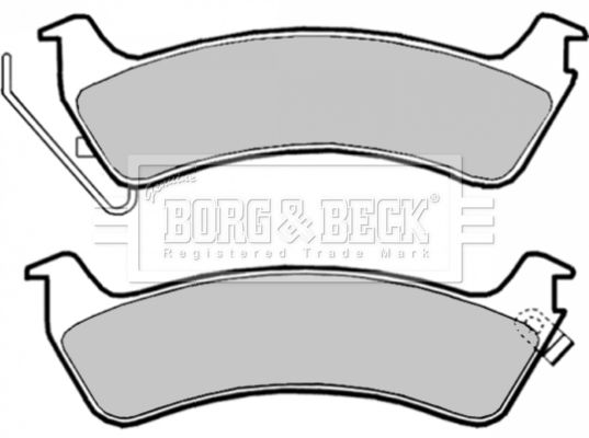 BORG & BECK Комплект тормозных колодок, дисковый тормоз BBP1809